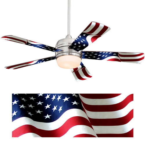 US Flag 2 Ceiling Fan Wrap