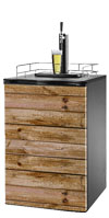 Cedar Planks Kegerator / Mini Fridge Wrap