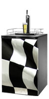 Checkered Flag Kegerator / Mini Fridge Wrap