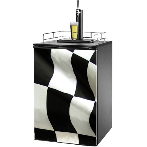 Checkered Flag Kegerator / Mini Fridge Wrap