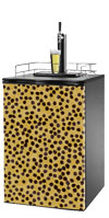 Cheetah Print Kegerator / Mini Fridge Wrap