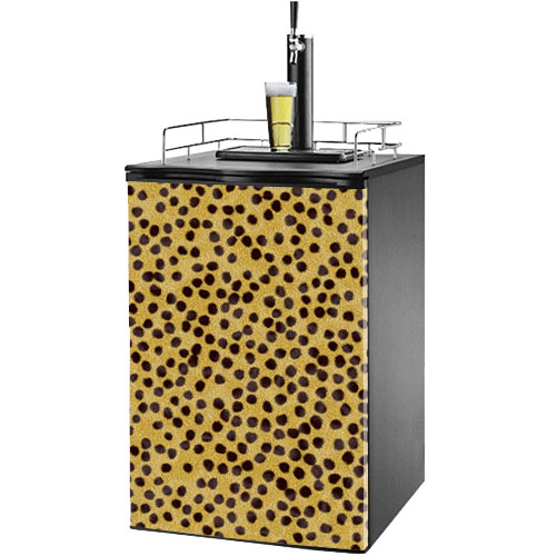 Cheetah Print Kegerator / Mini Fridge Wrap