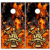 Fire Fighter 1 Cornhole Board Wrap