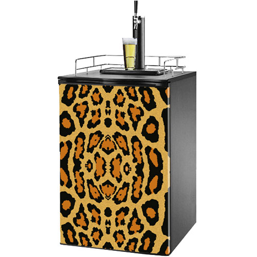 Leopard Print Kegerator / Mini Fridge Wrap