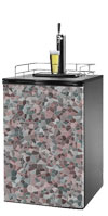 Multi Colored Cobble Stone Kegerator / Mini Fridge Wrap