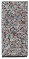 Multicolor Cobble Stone Refrigerator Wrap