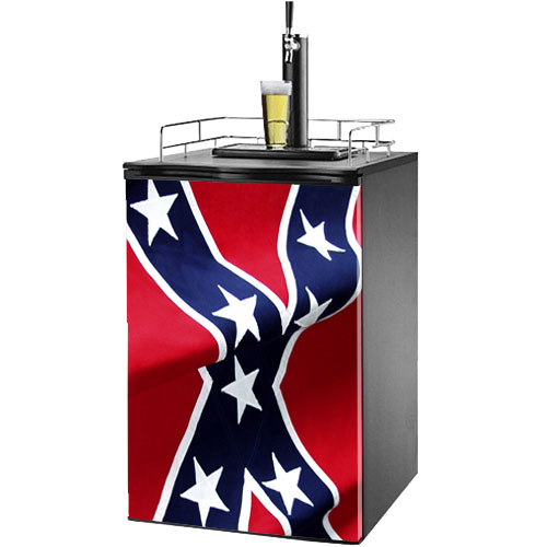 Rebel Flag Kegerator / Mini Fridge Wrap