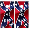 Rebel Flag Cornhole Board Wrap