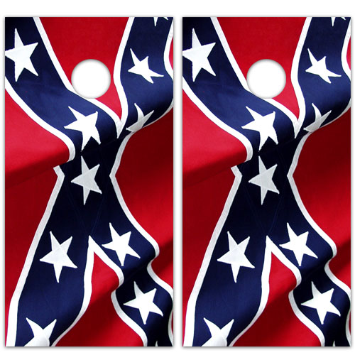 Rebel Flag Cornhole Board Wrap