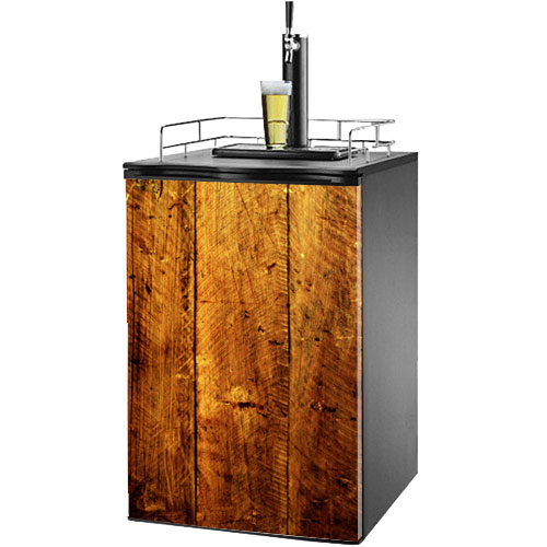 Rough Wood Kegerator / Mini Fridge Wrap