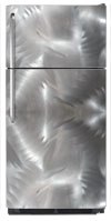 Sanded Metal 2 Refrigerator Wrap