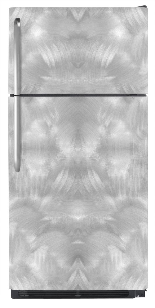 Sanded Metal 3 Refrigerator Wrap