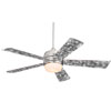 Sanded Metal Ceiling Fan Wrap