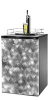 Sanded Metal 1 Kegerator / Mini Fridge Wrap