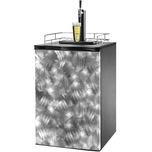 Sanded Metal 1 Kegerator / Mini Fridge Wrap