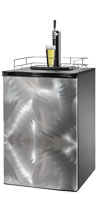 Sanded Metal 2 Kegerator / Mini Fridge Wrap