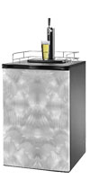 Sanded Metal 3 Kegerator / Mini Fridge Wrap