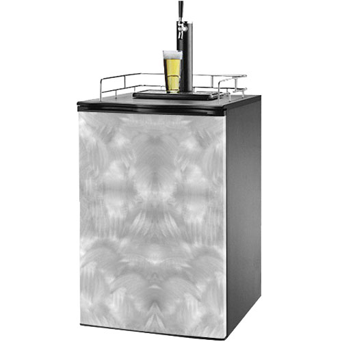 Sanded Metal 3 Kegerator / Mini Fridge Wrap