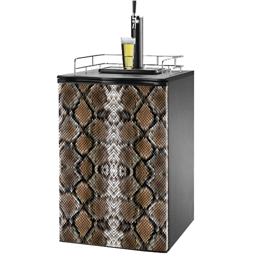 Snake Skin Print Kegerator / Mini Fridge Wrap