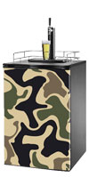 Tan Camo Kegerator / Mini Fridge Wrap