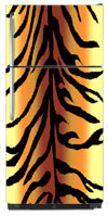 Tiger Print Refrigerator Wrap