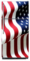 US Flag 2 Refrigerator Wrap