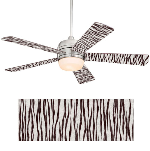 White Tiger Print Ceiling Fan Wrap