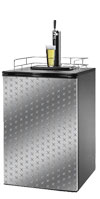 X Diamond Plate Kegerator / Mini Fridge Wrap