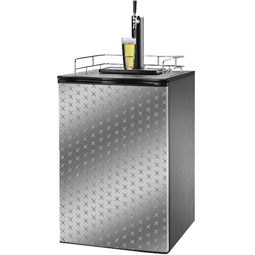 X Diamond Plate Kegerator / Mini Fridge Wrap